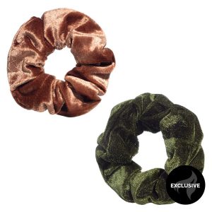 Shelas Hiusdonitsi 2 kpl - Ruskea/Tummanvihreä kuva