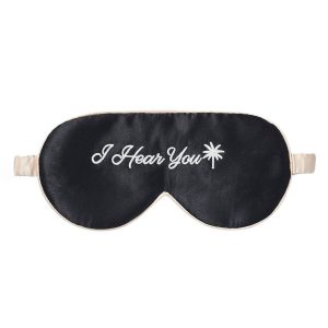 Fan Palm Sleeping Eye Mask Silk I Hear You 20 x 10 cm kuva