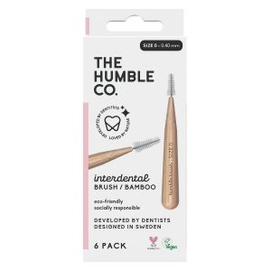 The Humble Co Bamboo Interdental Brush Size 0 6 kpl – Pink kuva