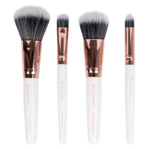 Brushworks White & Gold Travel Makeup Brush Set kuva