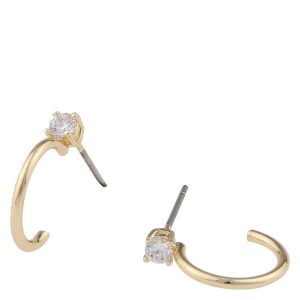 Snö Of Sweden Duo Small Ring Earring Gold/Clear kuva