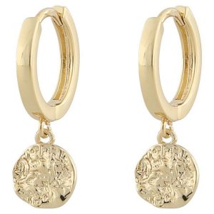 Snö Of Sweden Rue Ring Earring ─ Plain Gold kuva
