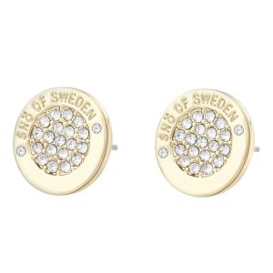 Snö Of Sweden Luna Earring – Gold/Clear kuva