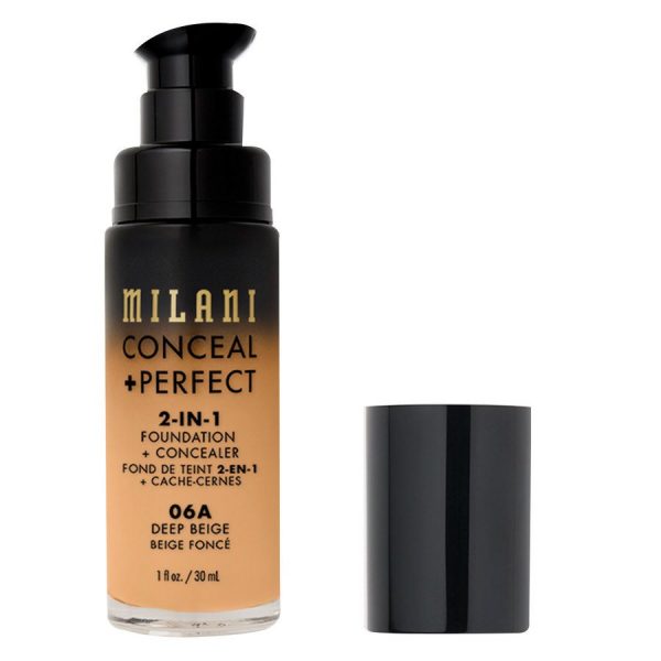Milani Cosmetics Conceal+ Perfect 2-In-1 Foundation + Concealer 30ml ─ Deep Beige kuva