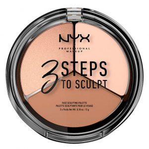 NYX Professional Makeup 3 Steps To Sculpt Face Sculpting Palette 5 g - Fair kuva