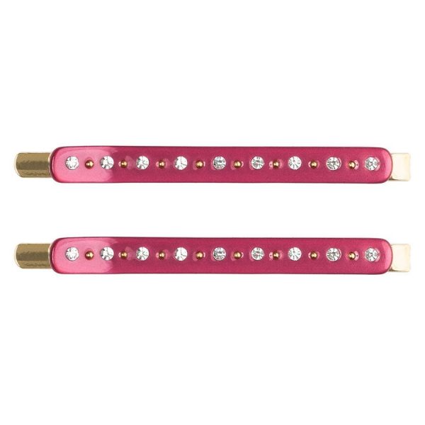 DARK Crystal Bobby Pins 2 kpl ─ Wine kuva