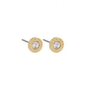 Snö Of Sweden Sence Small Coin Earring - Gold/Clear kuva