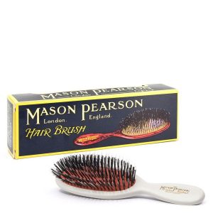 Mason Pearson Brush Bn4 Pocket - Bristle/Nylon- White kuva