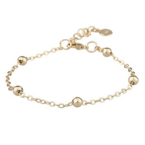 Snö Of Sweden Anklet Ball Plain ─ Gold kuva