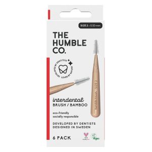 The Humble Co Bamboo Interdental Brush Size 2 6 kpl – Red kuva