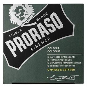 Proraso Beard Wipes Cypress & Vetyver 6 kpl kuva