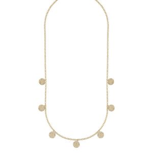 Snö Of Sweden Day Charm Necklace Plain 42 cm ─ Gold kuva