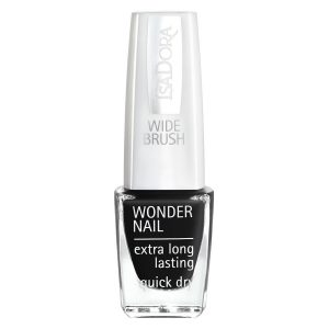 IsaDora Wonder Nail Wide Brush 6ml ─ #191 Black Lacquer kuva