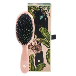 Fan Palm Boar & Nylon Brush Medium – Blush kuva