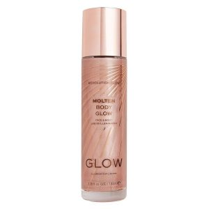 Makeup Revolution Glow Molten Body Liquid Illuminator 100ml ─ Pink kuva