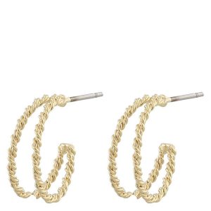 Snö Of Sweden Marion Small Ring Earring ─ Plain Gold kuva