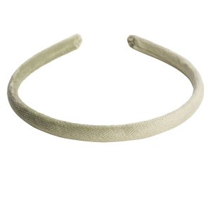 DARK Velvet Hairband Thin ─ Faded Army kuva