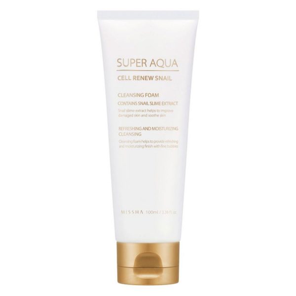 Missha Super Aqua Cell Renew Snail Cleansing Foam 100ml kuva