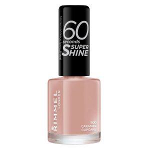 Rimmel London 60 Seconds Super Shine Nail Polish 8ml ─ #500 Caramel Cupcake kuva
