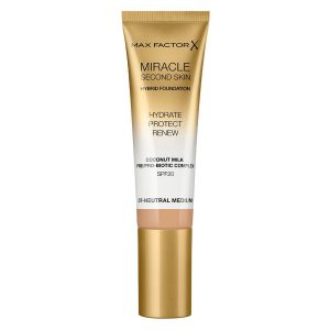Max Factor Miracle Second Skin Foundation 33ml ─ #007 Neutral Medium kuva