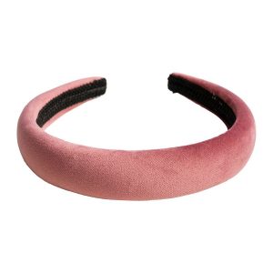 DARK Velvet Hairband Broad ─ Dusty Rose kuva
