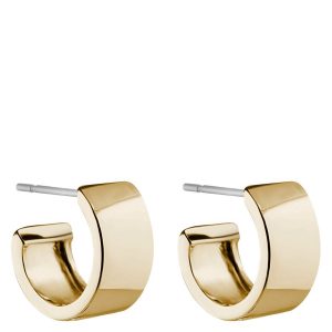 Snö of Sweden Carrie Small Earring Plain Gold 13mm kuva