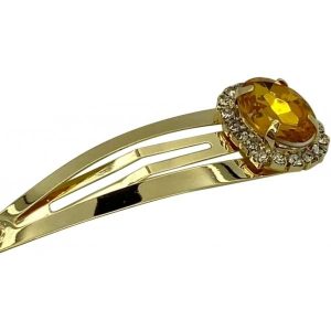Hairclip Coloured Stone ─ 23 Yellow kuva