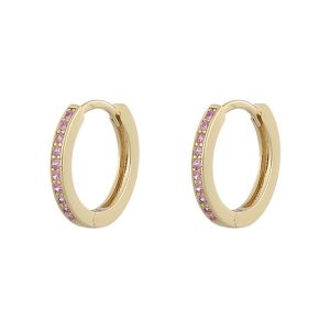 Snö Of Sweden Camille Ring Earring ─ Gold/Pink kuva