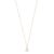 Snö Of Sweden Camille Stone Pendant Necklace 50 cm ─ Gold/Clear