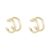 Snö Of Sweden Mette Cuff Earrings – Plain Gold