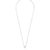 Snö Of Sweden Luire Stone Pendant Necklace ─ Silver/Clear 40 cm