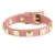 DARK Leather Stud Bracelet ─ Dusty Rose With Matte Gold