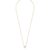 Snö Of Sweden Luire Stone Pendant Necklace ─ Gold/Clear 40 cm