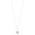 Snö Of Sweden Feliz Pendant Coin Necklace ─ Gold/Clear 45 cm