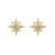 Snö Of Sweden Feliz Small Stone Earring ─ Gold/Clear