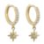 Snö Of Sweden Feliz Ring Stone Earring ─ Gold/Clear