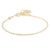 Snö Of Sweden Anklet Madeleine Plain ─ Gold