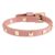 DARK Leather Stud Bracelet ─ Mini Dusty Rose With Matte Gold